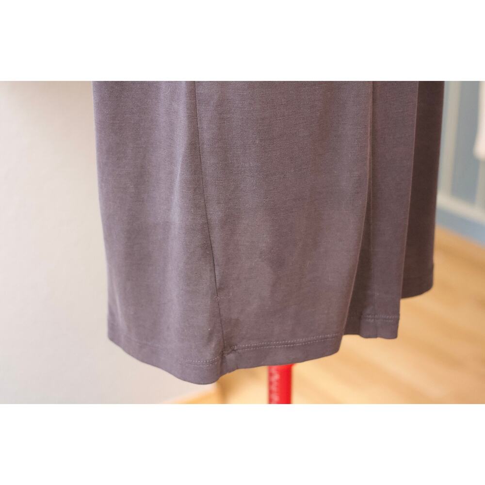 Maeve Women’s Medium Sleeveless Cowl Neck Dress Charcoal Gray Modal Midi - Picture 8 of 11